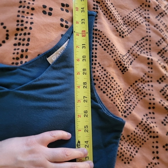 VGUC Athleta Santorini V-Neck Solid Dress Tumbling Teal Small - Picture 10 of 10